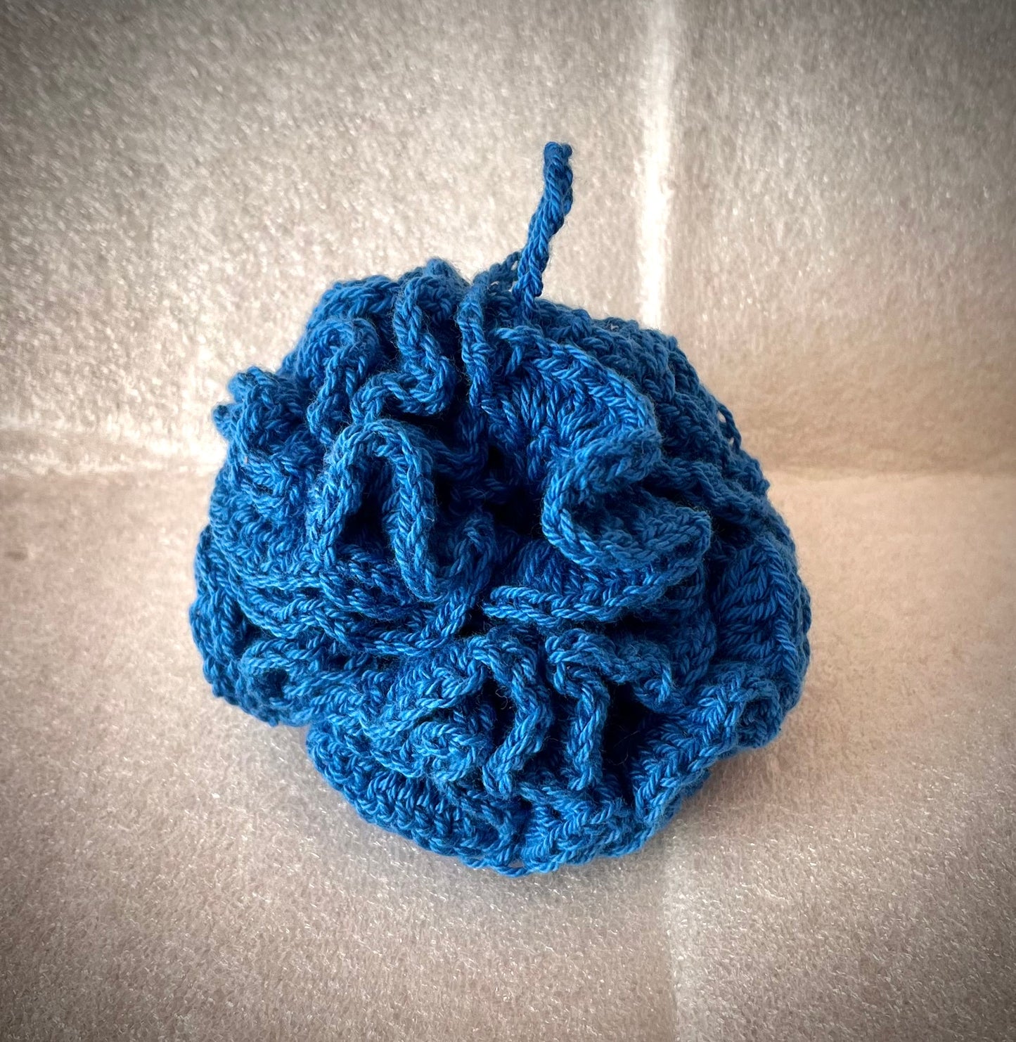 Hand - Crocheted 100% Cotton Shower Pouf – Natural, Eco - Friendly Bath Scrubber for Gentle Exfoliation - cosy creations 24