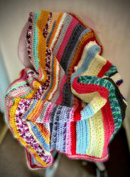 Higgledy Piggledy Blanket Crochet Pattern PDF - Beginner Friendly