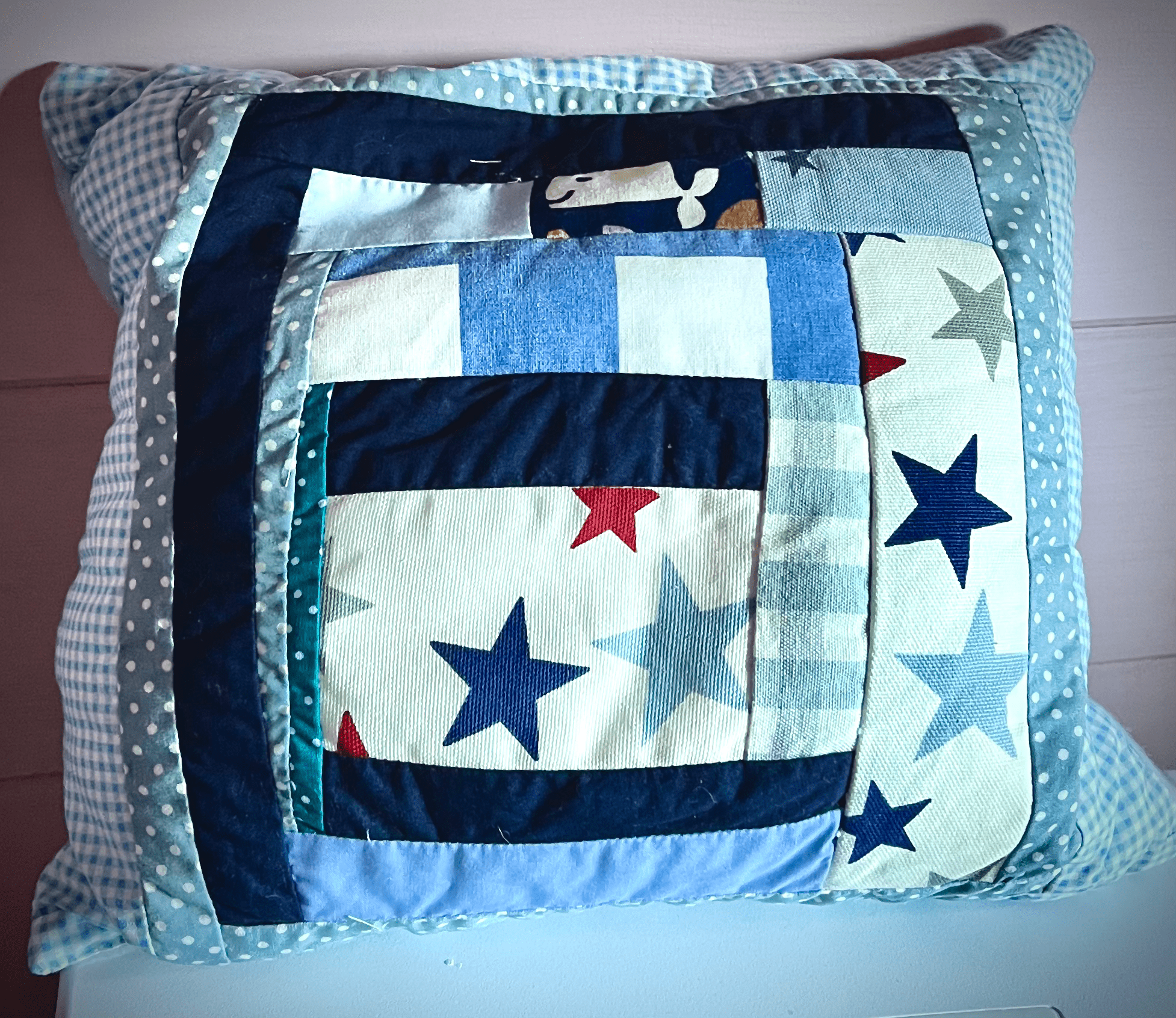 Patchwork design Cushion - Home Decor gift - Cosy creations 24
