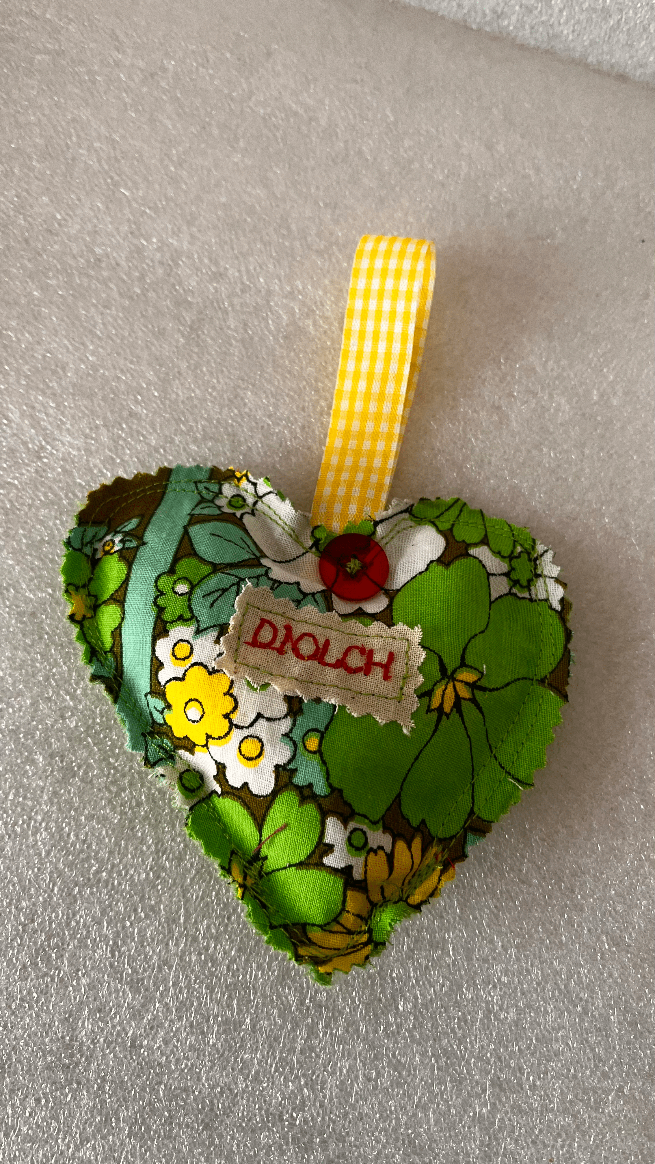 Mini diolch heart - welsh theme gifts - Cosy creations 24
