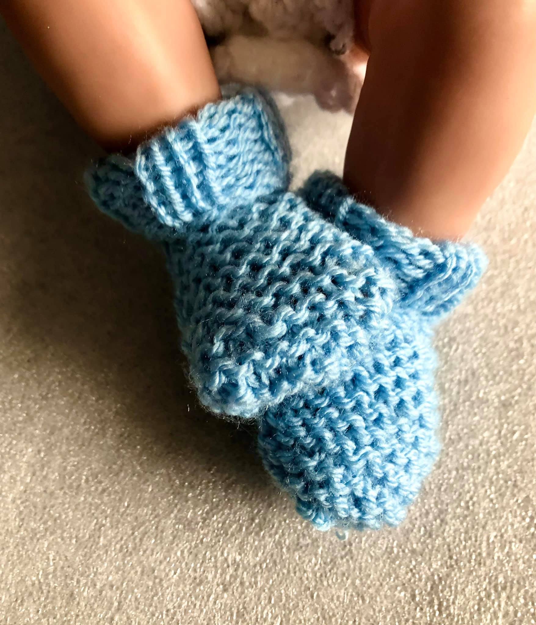 Custom Made Knitted Baby Booties – Handmade Cosy Baby Booties- 0-3 months