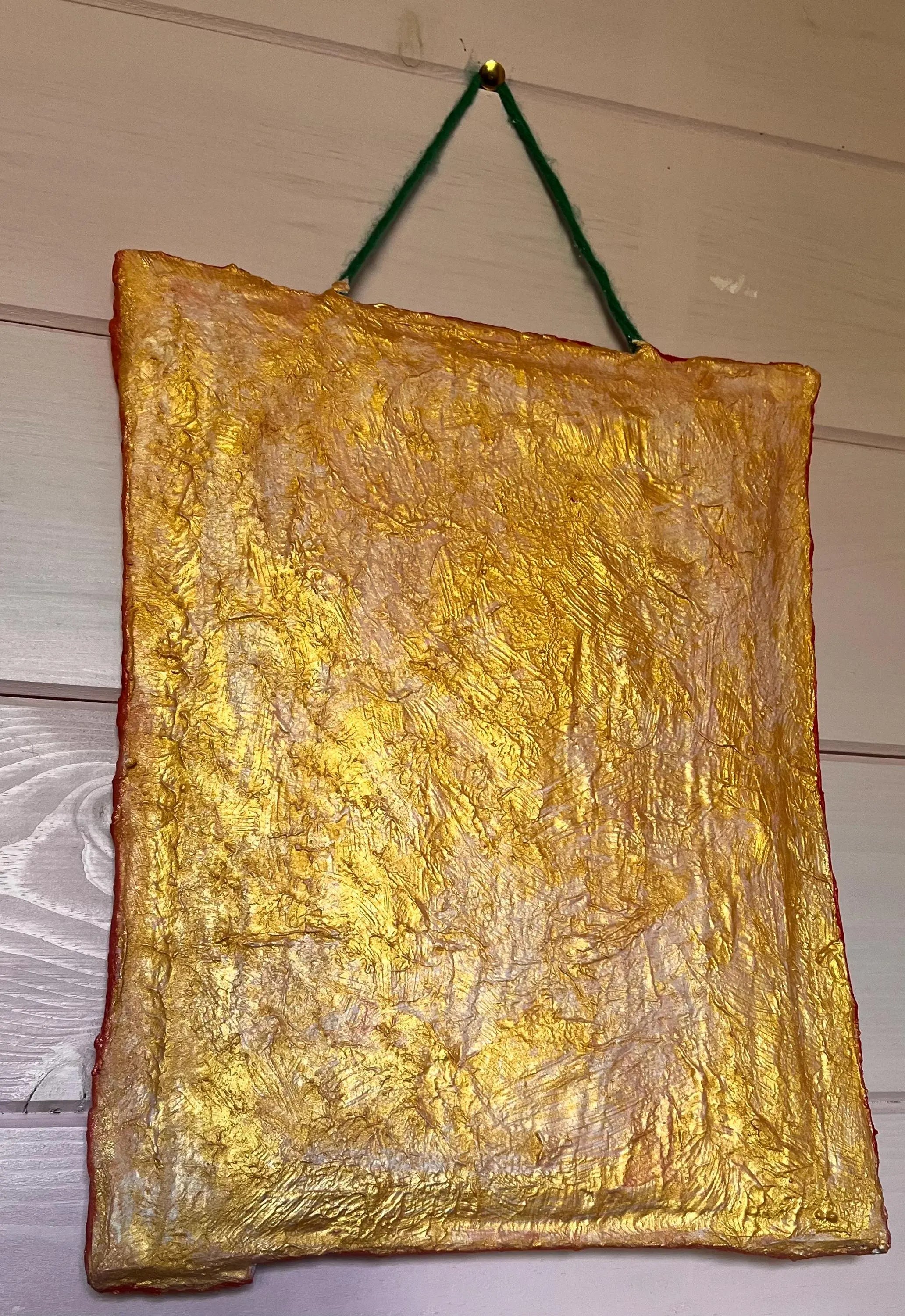 Hand - Painted Parrot on Fabric | Vintage - Style Upcycled Frame | Eco Wall Art decor - cosy creations 24