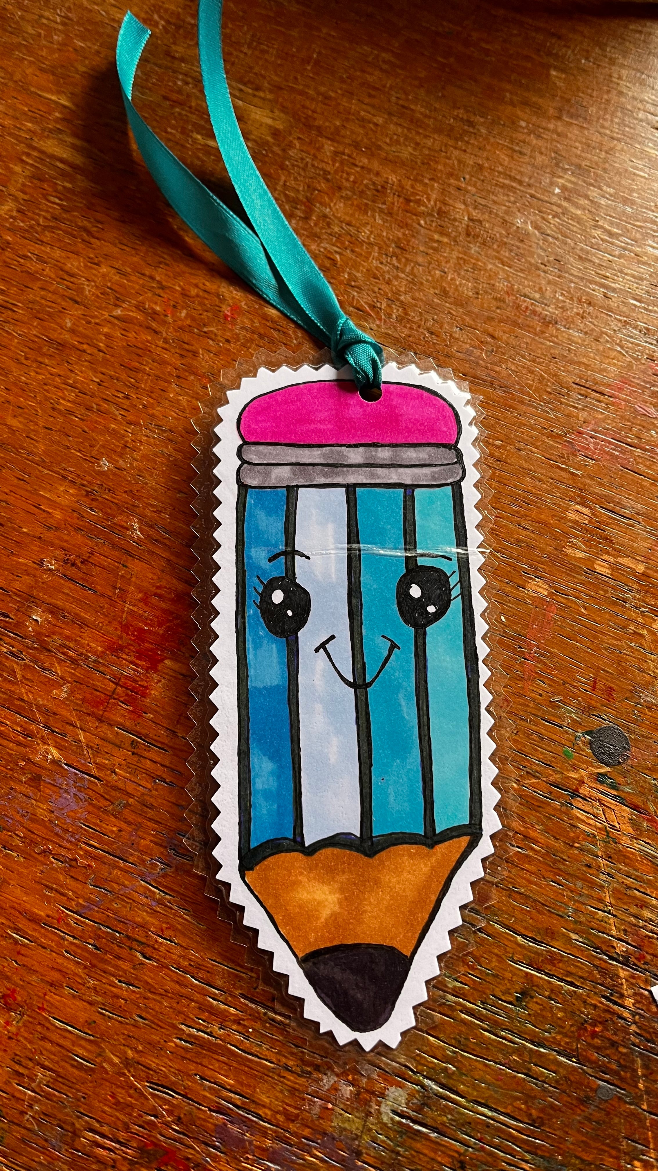 Pen‑Shaped Bookmark – Handmade Teacher Gift | End‑of‑Term Thank You