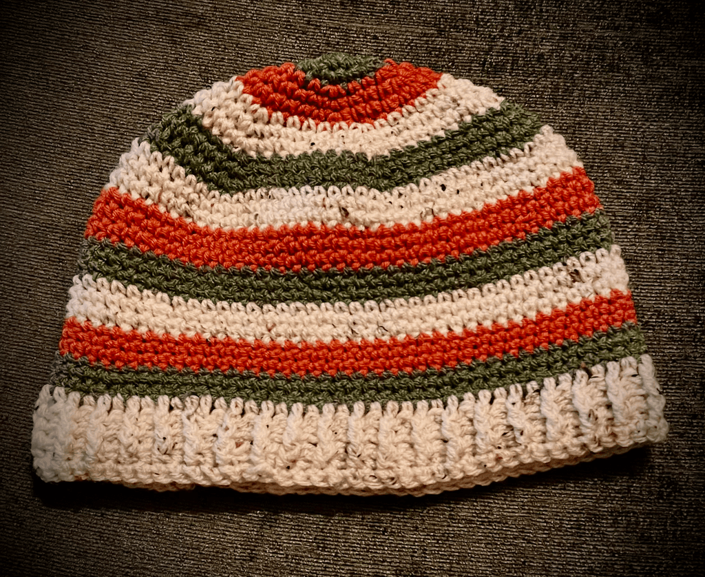 Handmade Crochet Woolly Hat – Cozy Winter Beanie for Warmth & Style - adult medium size - cosy creations 24