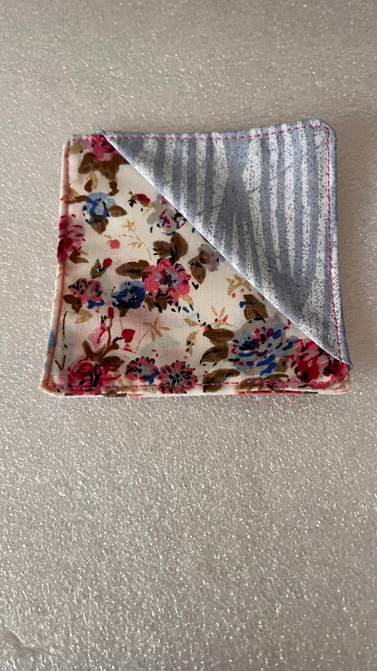 Handmade Fabric Corner Bookmark - Floral Design | Book Lover Gift