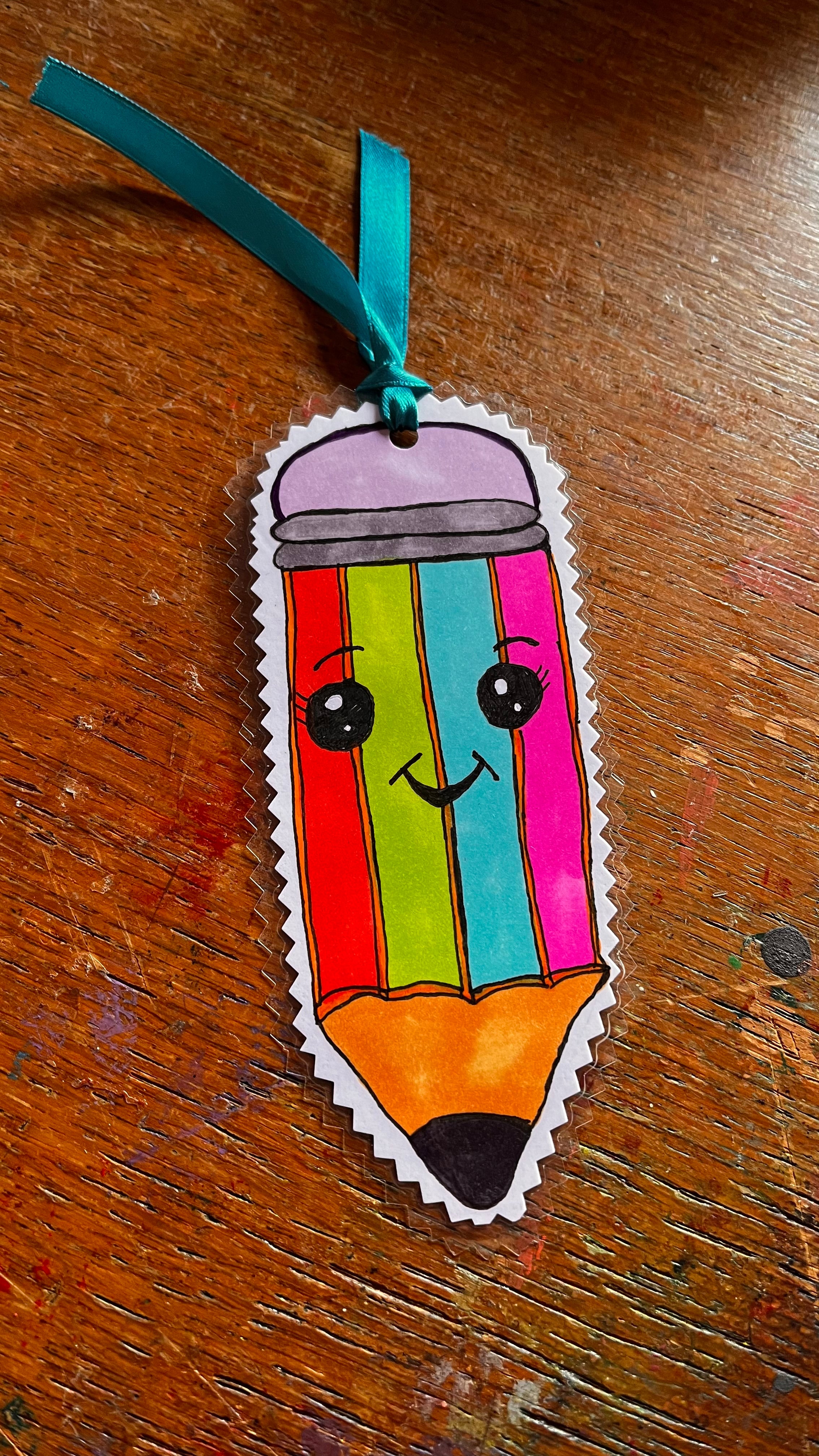 Pen‑Shaped Bookmark – Handmade Teacher Gift | End‑of‑Term Thank You