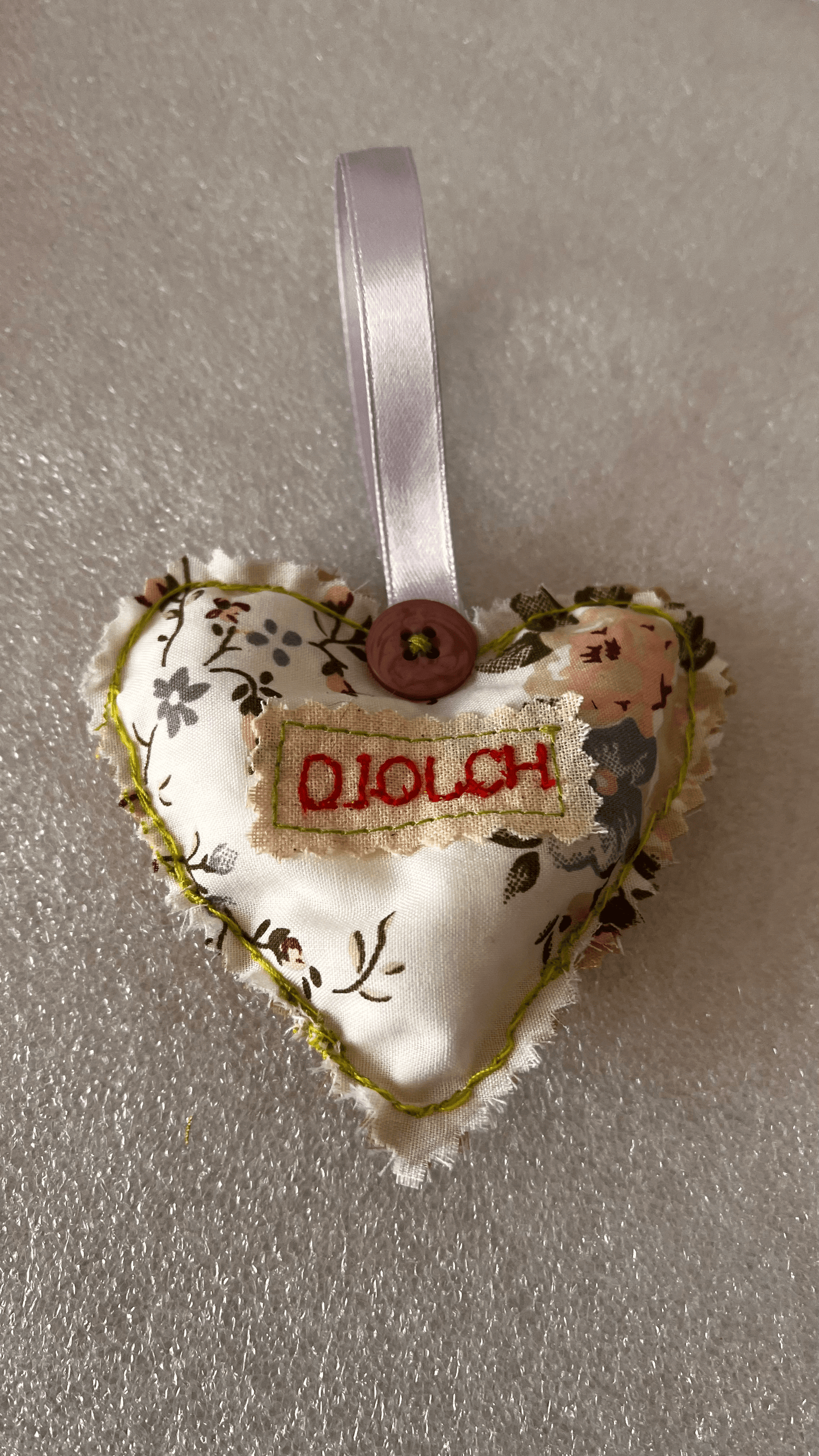 Mini diolch heart - welsh theme gifts - cosy creations 24