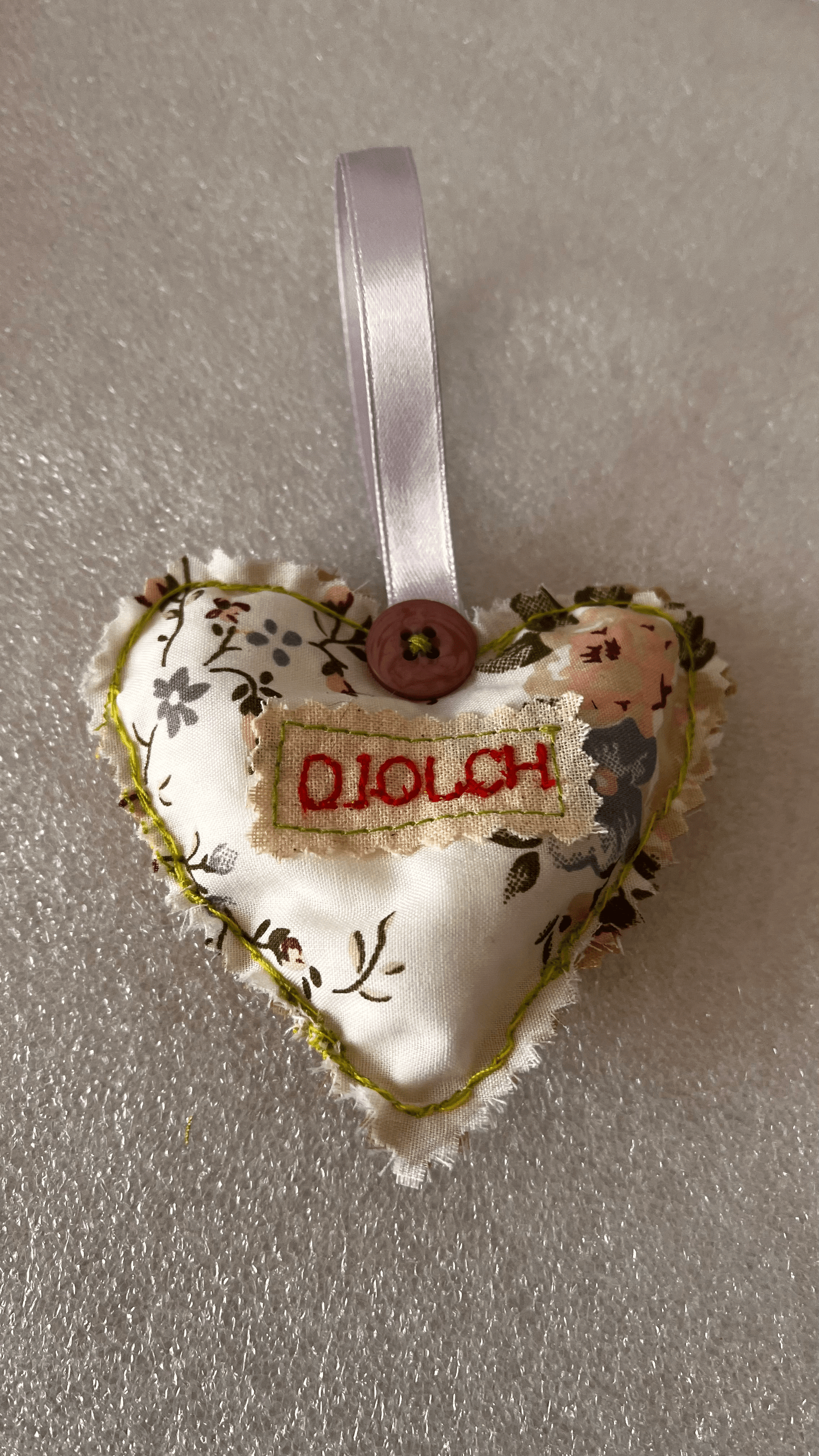 Mini diolch heart - welsh theme gifts - cosy creations 24