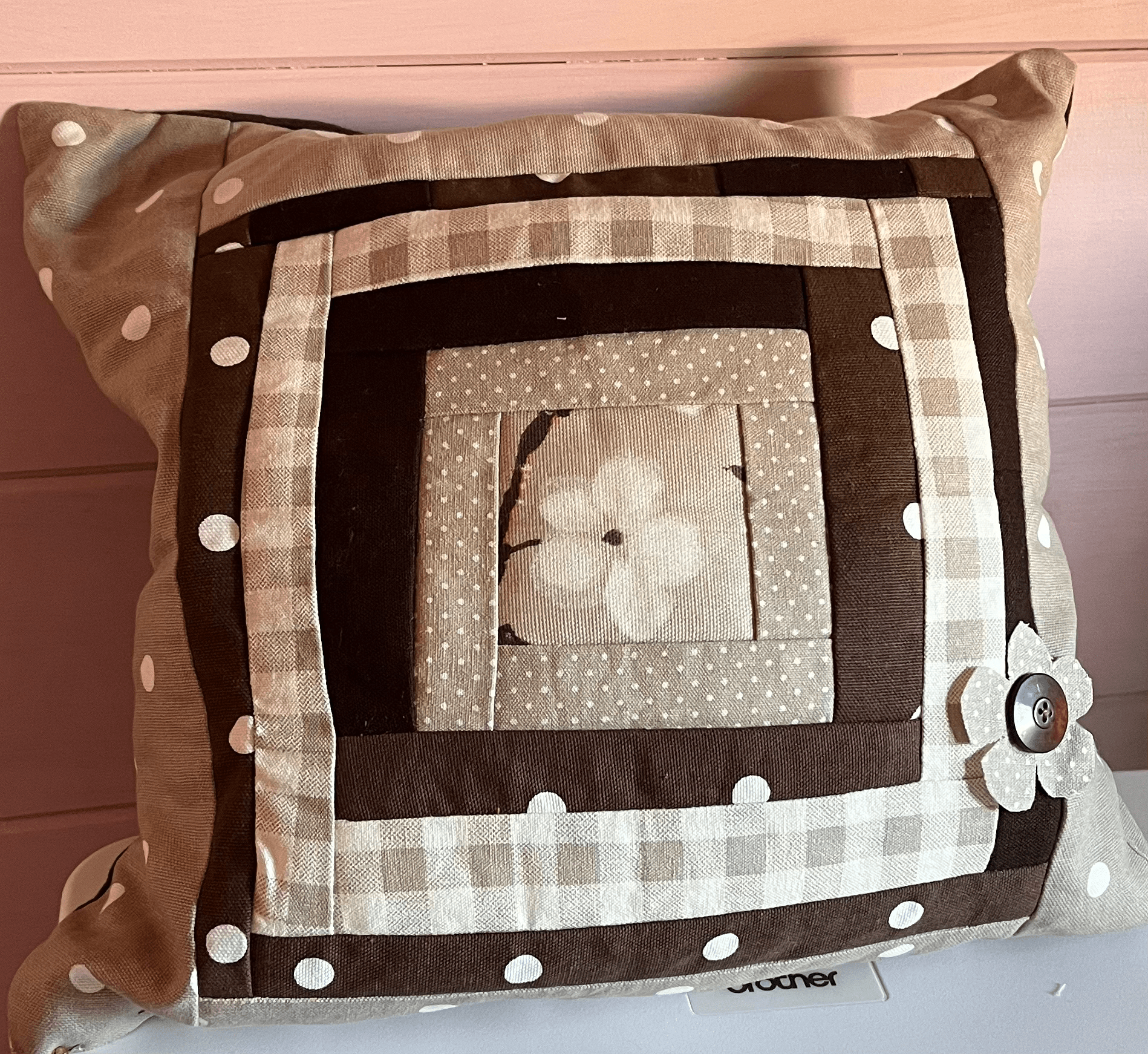 Patchwork design Cushion - Home Decor gift - Cosy creations 24