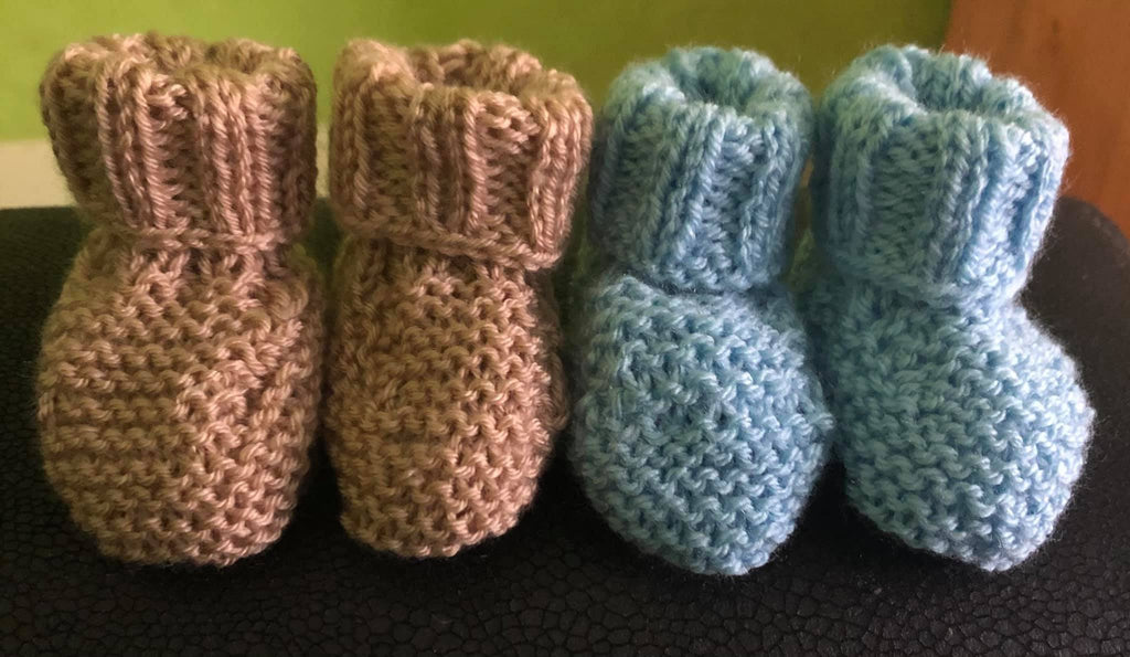 Custom Made Knitted Baby Booties – Handmade Cosy Baby Booties- 0-3 months