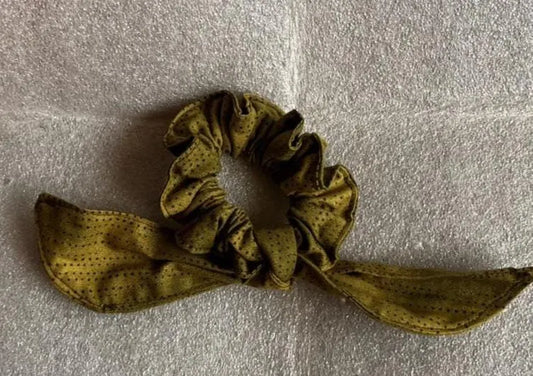 Perfectly Imperfect Bow Scrunchie – Handmade image 0