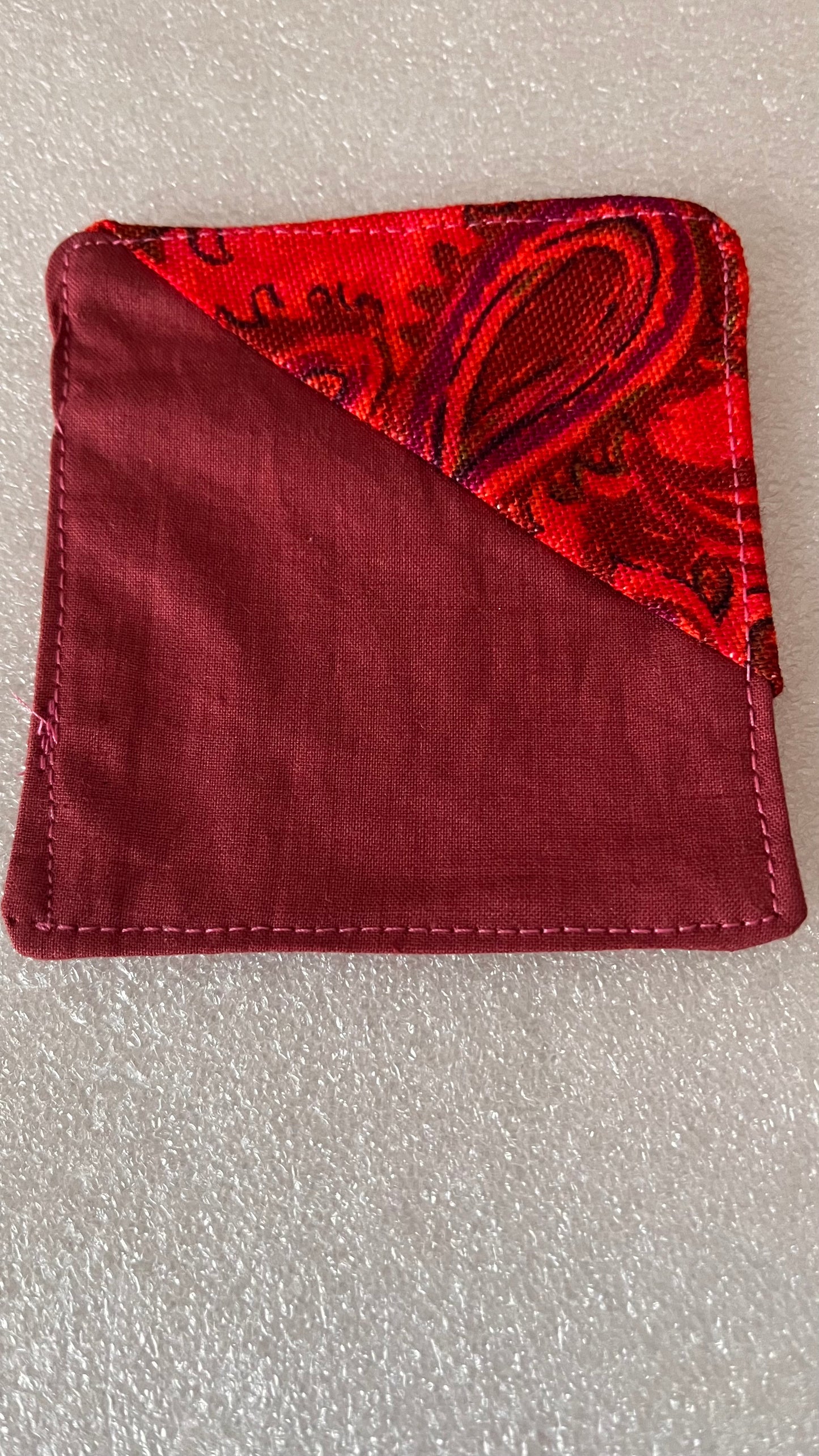 Handmade Fabric Corner Bookmark - Floral Design | Book Lover Gift - cosy creations 24