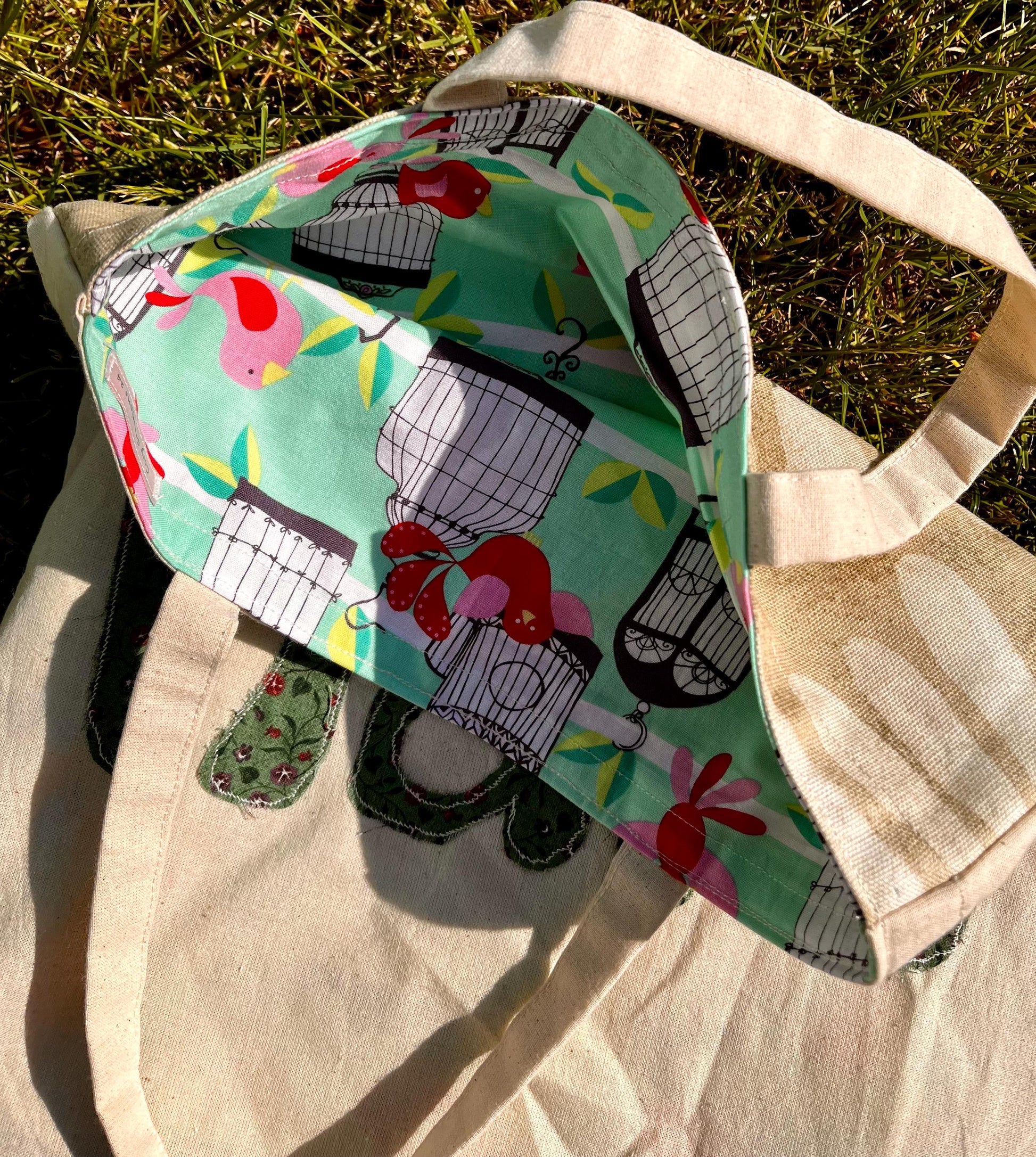 personalised Nain handmade cotton tote bag - cosy creations 24