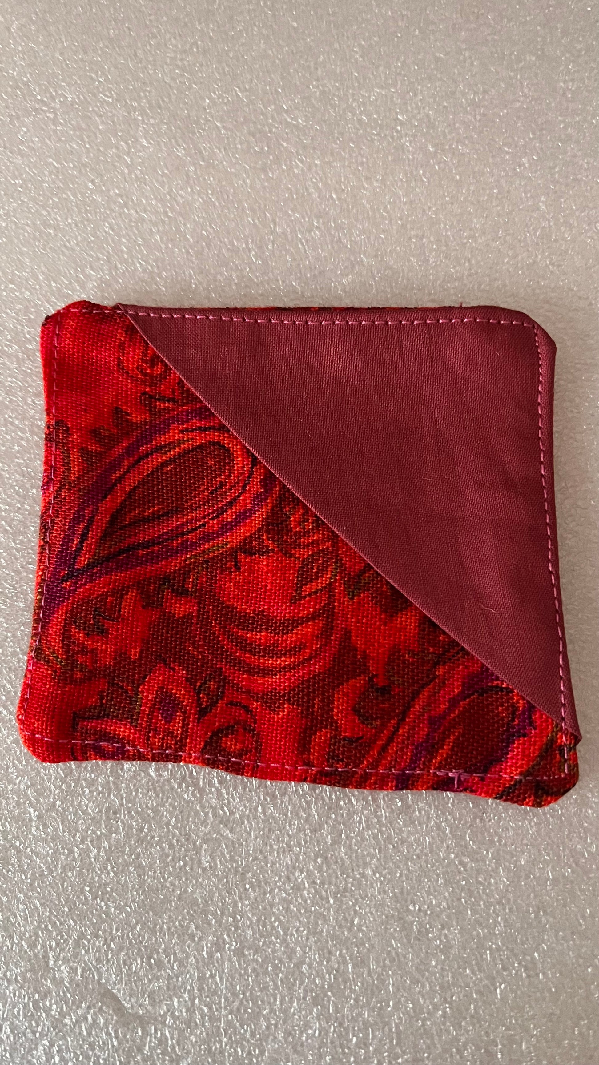 Handmade Fabric Corner Bookmark - Floral Design | Book Lover Gift - cosy creations 24