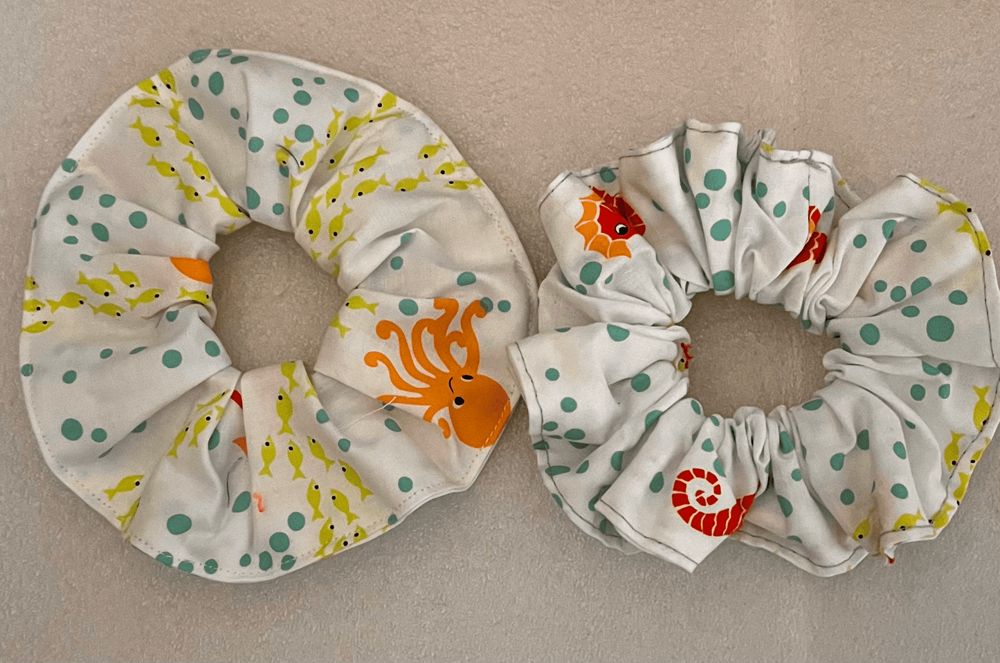 Eco - Friendly Fabric Scrunchies – Handmade Hair Accessories From Upcycled Scrap Material - cosy creations 24