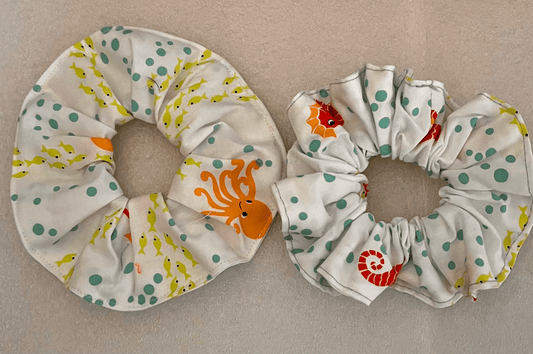 Eco - Friendly Fabric Scrunchies – Handmade Hair Accessories From Upcycled Scrap Material - cosy creations 24