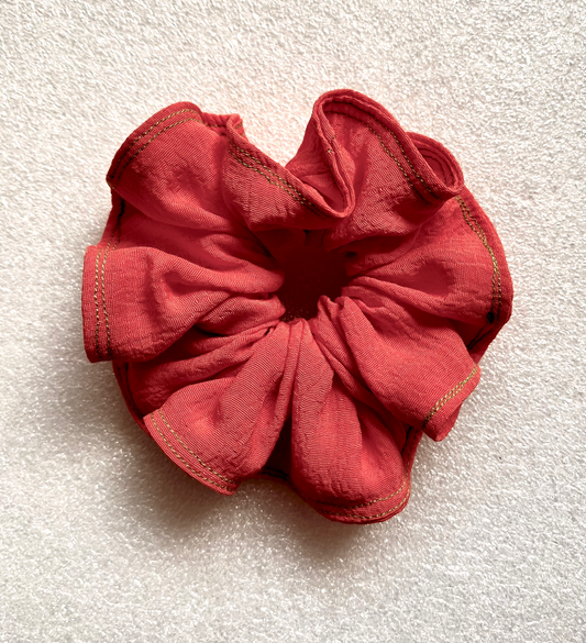 Perfectly Imperfect Bow Scrunchie – Handmade & Eco-Friendly 🌿🎀  Add a touch of image 0
