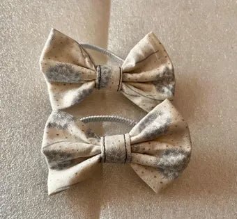 Handmade bow hair ties , Hair accessories, set of 4 - cosy creations 24