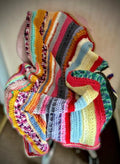 Higgledy Piggledy Blanket Crochet Pattern PDF - Beginner Friendly Crochet Tutorial