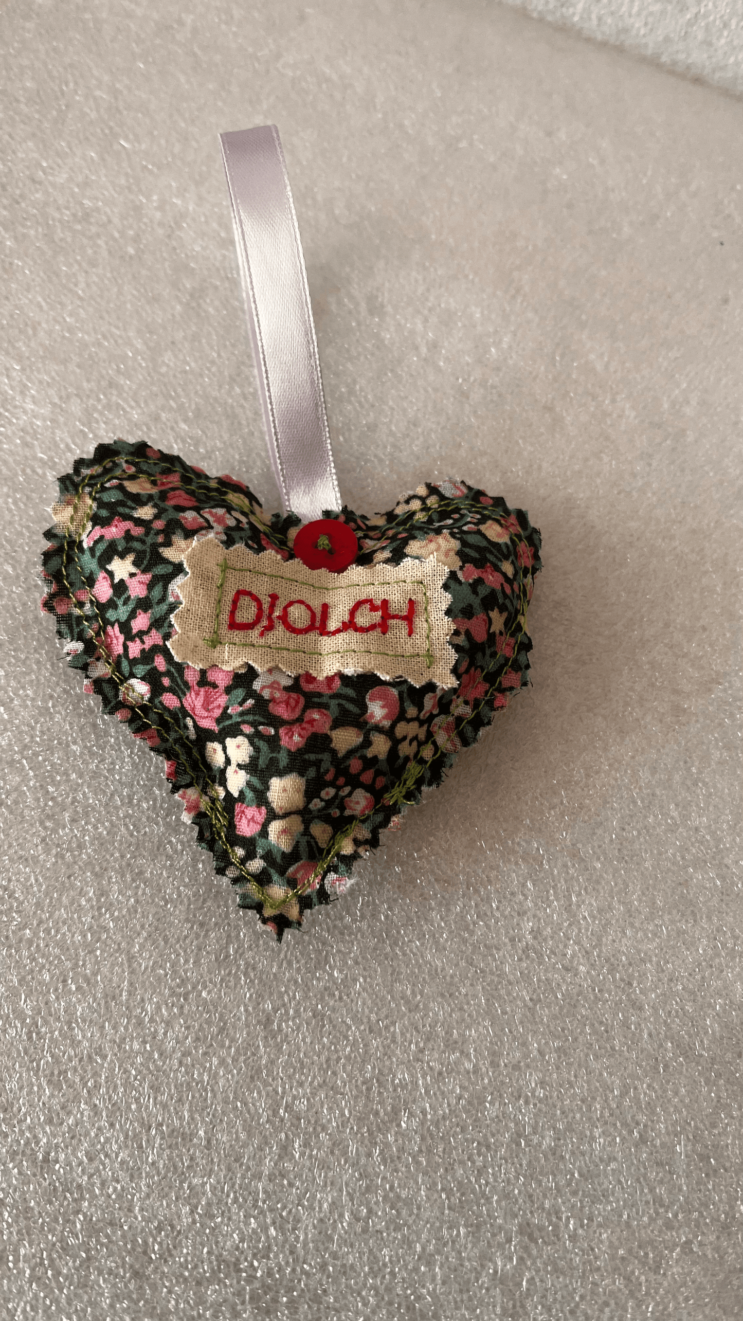 Mini diolch heart - welsh theme gifts - cosy creations 24