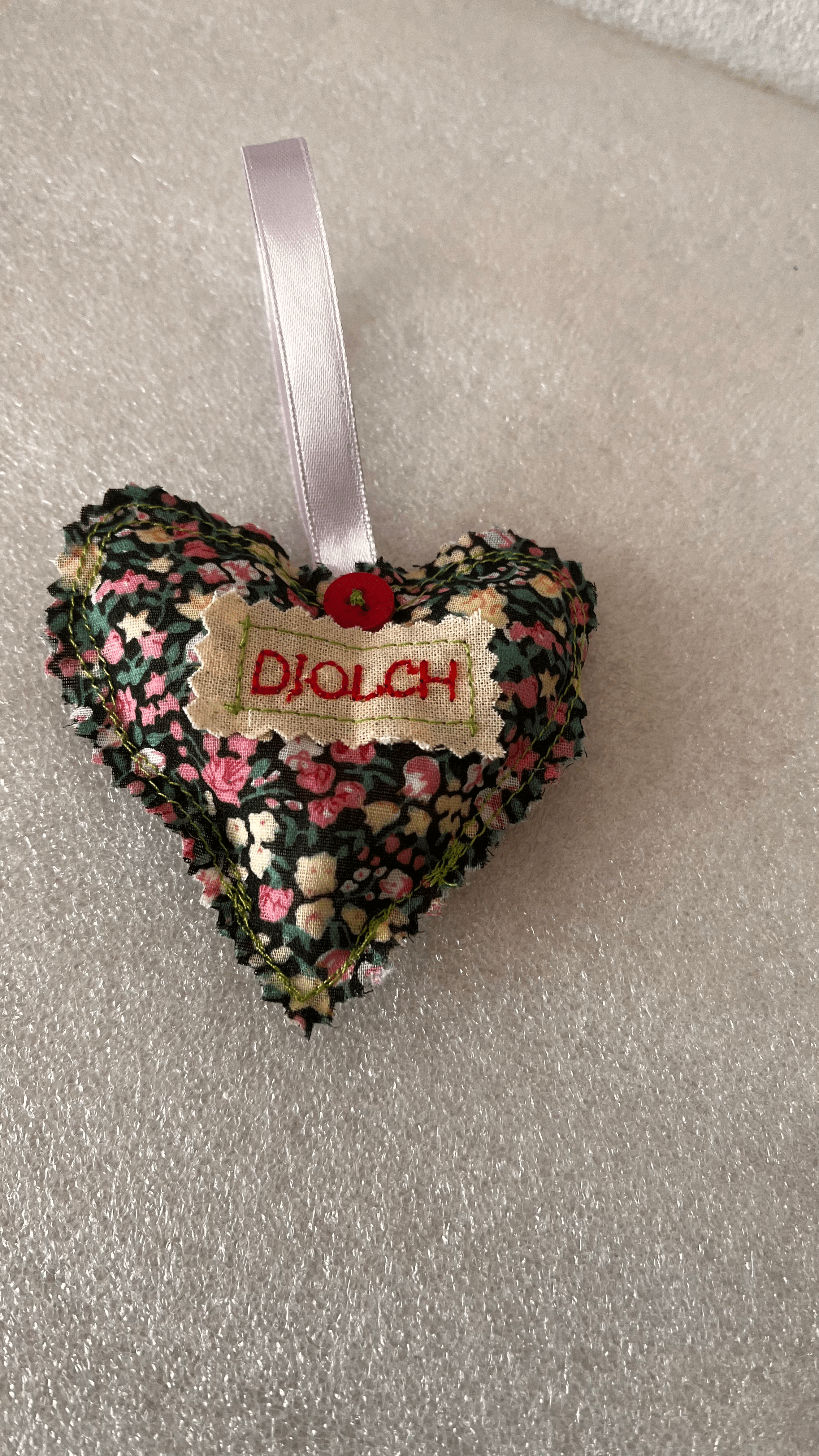 Mini diolch heart - welsh theme gifts - Cosy creations 24